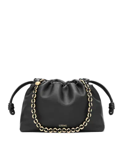 Loewe Mini Flamenco Purse Bag In Soft Lambskin In Black