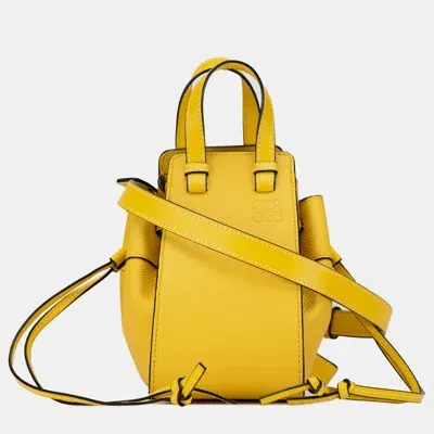 Pre-owned Loewe Mini Hammock Bag In Yellow