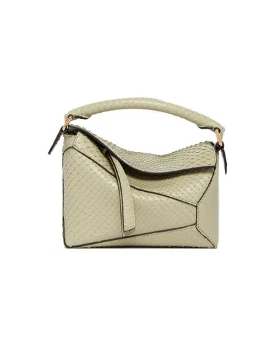 Loewe Mini Puzzle Bag In Green