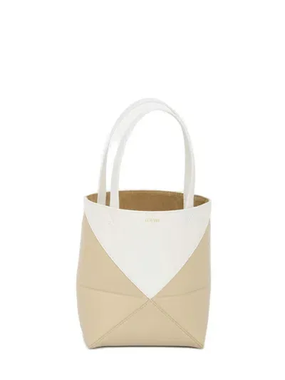 Loewe Mini Puzzle Fold Tote Bag In Multi