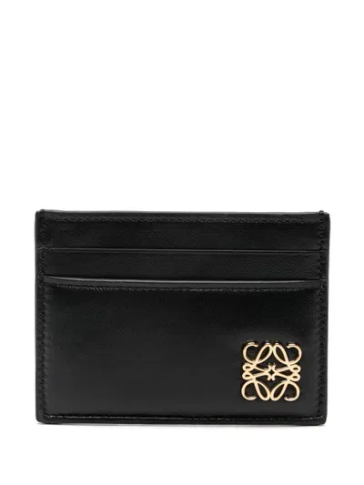 Loewe Puffer Anagram Card Holder In Black