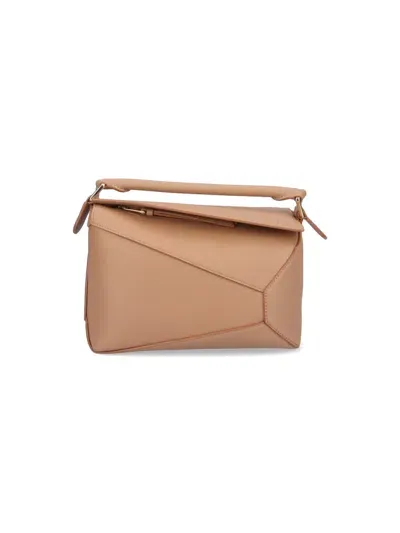 Loewe "puzzle" Small Crossbody Bag In Brown