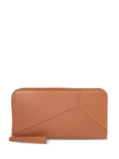 Loewe Puzzle Wallet In Neutrals