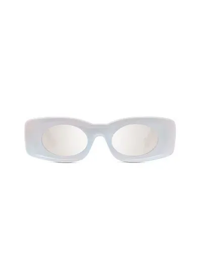 Loewe Rectangular Frame Sunglasses In White