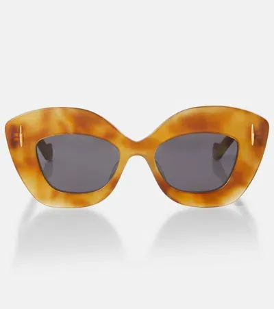 Loewe Retro Screen Sunglasses In Blonde/smoke