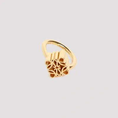 Loewe Single Anagram Ring 9 In Gold