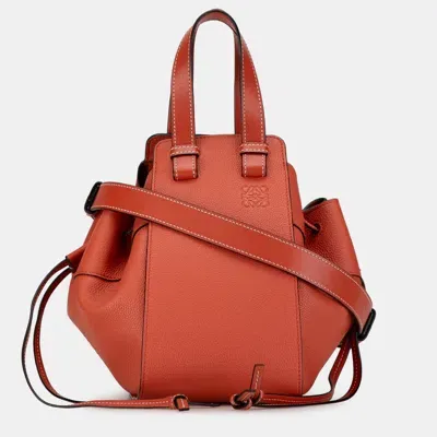 Pre-owned Loewe Small Hammock Satchel Bag In Orange