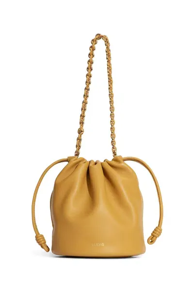 Loewe Woman Yellow Shoulder Bags