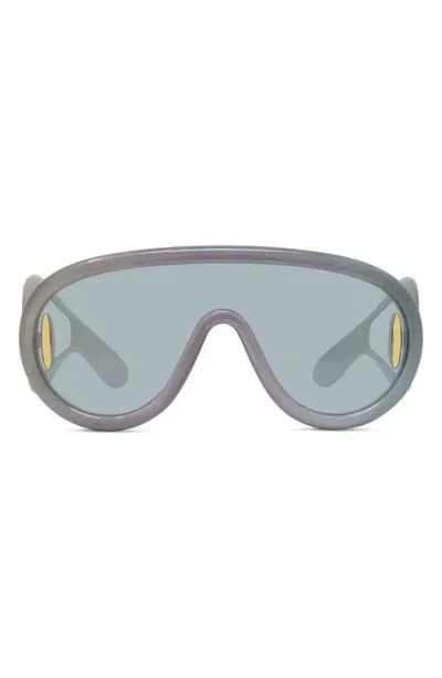 Loewe Paula's Ibiza Mask Sunglasses In Grey/mirror