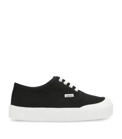 Loewe Terra Vulca Lace-up Sneakers In Black  