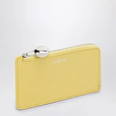 Loewe Yellow Leather Pebble Card Case