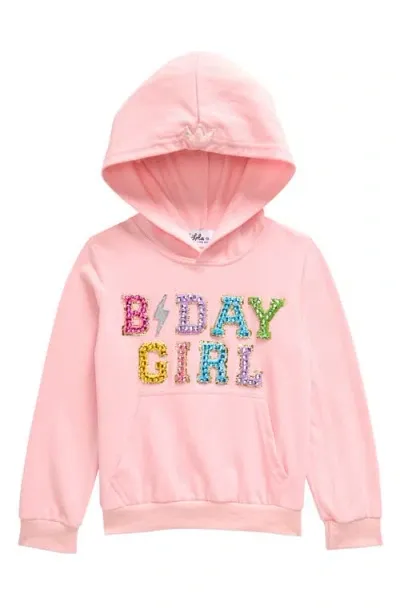 Lola & The Boys Lola + The Boys Kids' Birthday Girl Hoodie In Pink