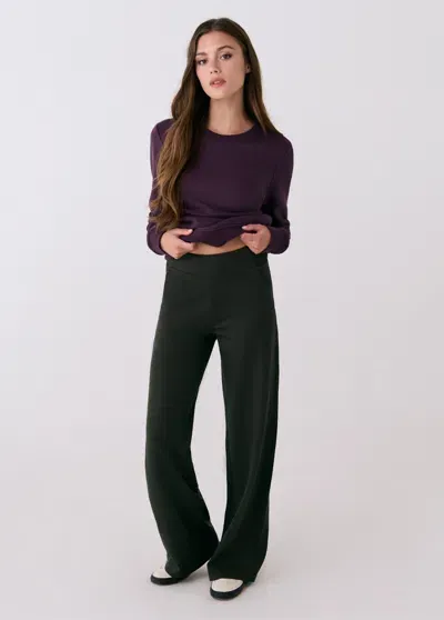 Lole Mindset Wide Leg Pants In Olive