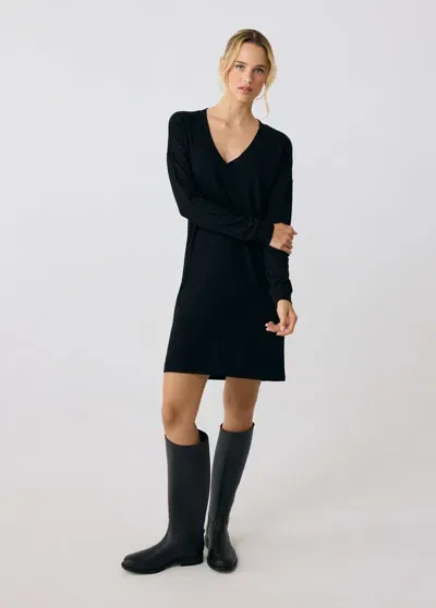 Lole Traverse V-neck Dress In Black