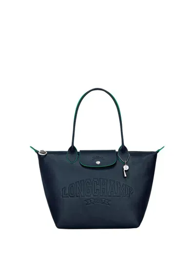 Longchamp `le Pliage Run` Shoulder Bag In Blue