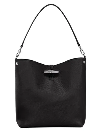 Longchamp "le Roseau" Bag In Black