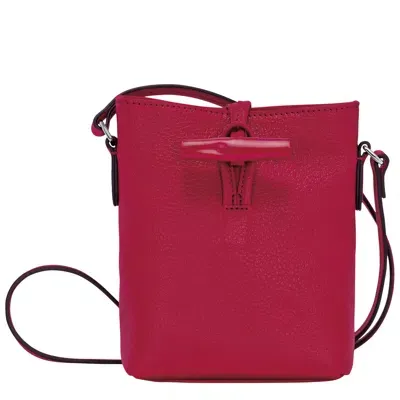 Longchamp Sac Bandoulière Xs Le Roseau In Burgundy