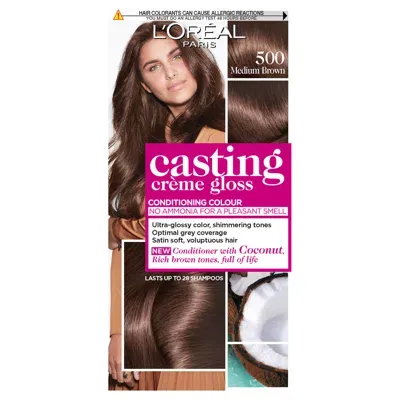 L'oréal Paris Casting Crème Gloss Semi-permanent Hair Dye (various Shades) - 500 Medium Brown