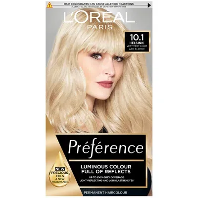 L'oréal Paris Préférence Infinia Hair Dye (various Shades) - 10.1 Helsinki Very Light Ash Blonde