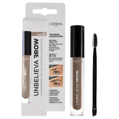 L'oréal Paris Unbelievabrow Long-lasting Brow Gel 3.4ml (various Shades) - 104 Brown