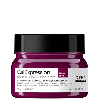 L'oreal Professionnel Curl Expression Hair Rich Mask 250ml In White