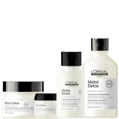 L'oreal Professionnel L'oreal Professionel Metal Detox Shampoo And Masque Bundle In White