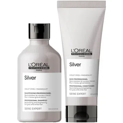 L'oreal Professionnel Silver Shampoo And Conditioner Duo In White