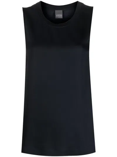 Lorena Antoniazzi Cotton-blend Tank Top In Blau