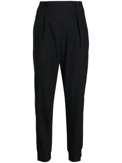 Lorena Antoniazzi Tailored Tapered-leg Trousers In Black