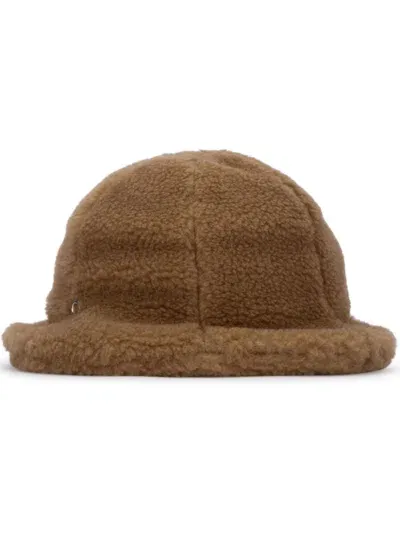 Loro Piana Cashmere Bucket Hat In Brown