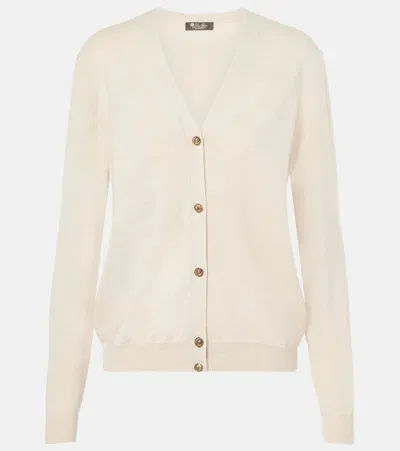 Loro Piana Cashmere Cardigan In Beige