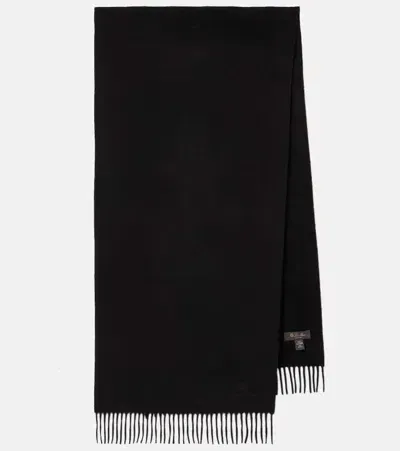 Loro Piana Cashmere Scarf In Black