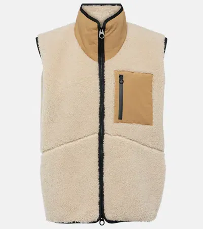 Loro Piana Cashmere And Silk Technical Vest In White