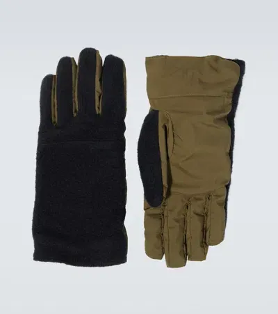 Loro Piana Cashmere-trimmed Gloves In Multi