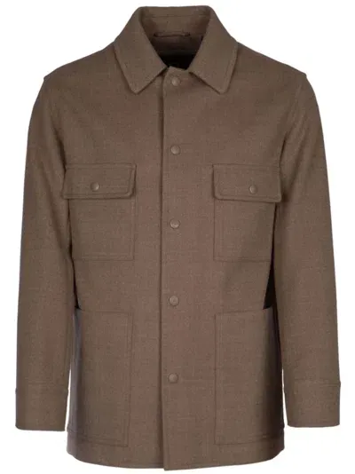 Loro Piana Darcy Overshirt In Brown