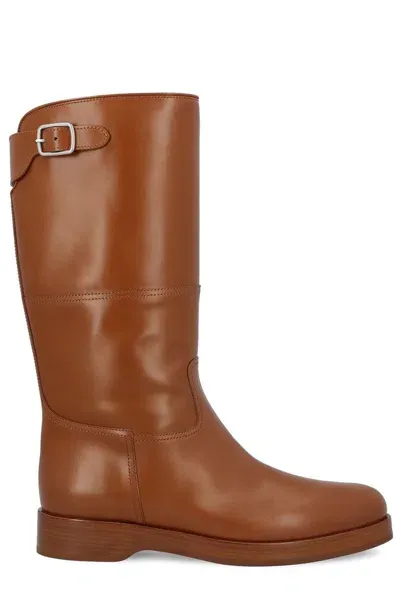 Loro Piana Lupo Boots In Brown