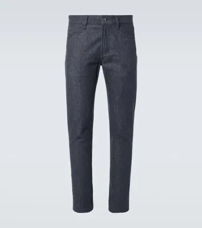 Loro Piana Mid-rise Straight Jeans In Blue