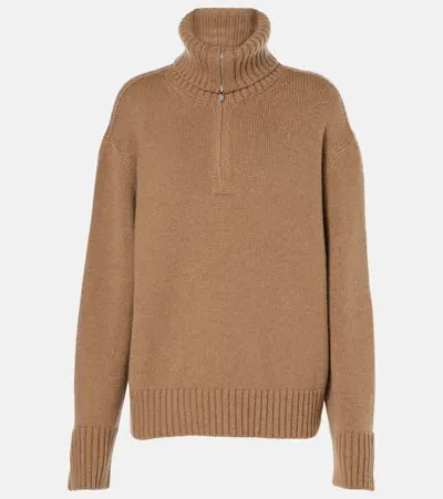 Loro Piana Parksville Cashmere Sweater In Brown