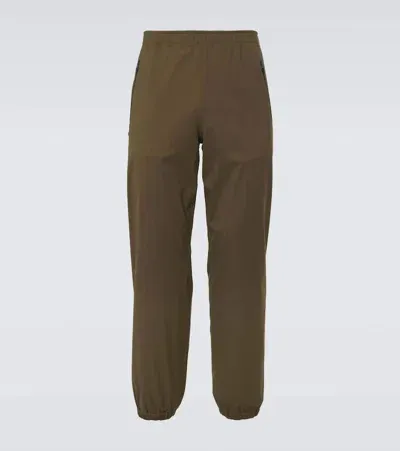 Loro Piana Wool-blend Technical Sweatpants In Green