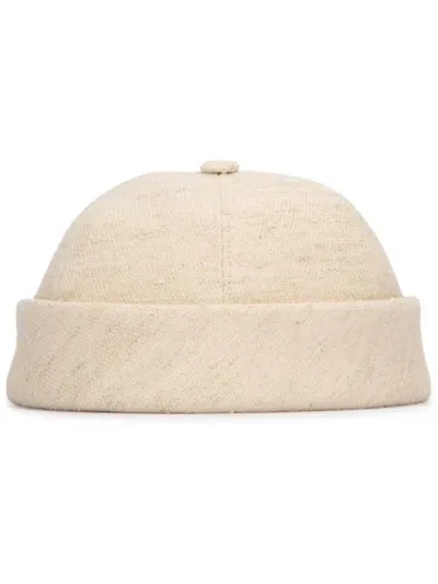 Loro Piana Wool-linen Cap In Neutrals