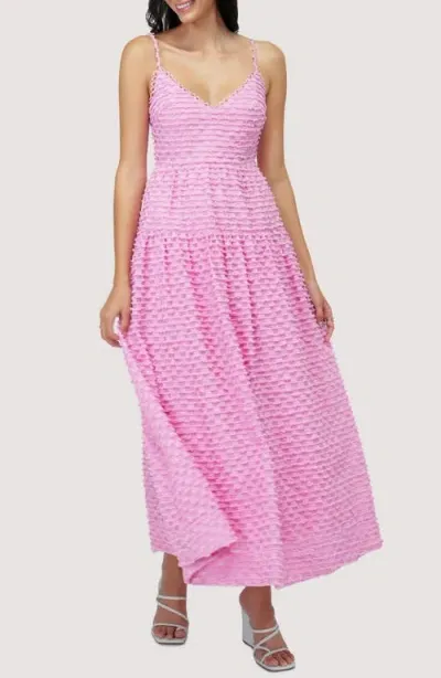 Lost + Wander Paloma Textured Maxi Sundress In Pink