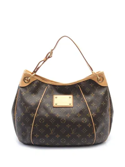 Pre-owned Louis Vuitton 2009 Galliera Pm Monogram Shoulder Bag In Brown