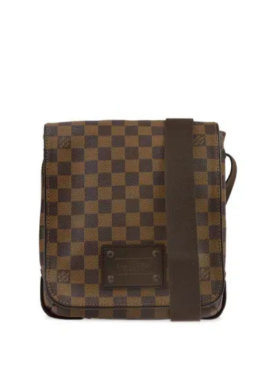 Pre-owned Louis Vuitton 2011 Brooklyn Pm Shoulder Bag In Brown