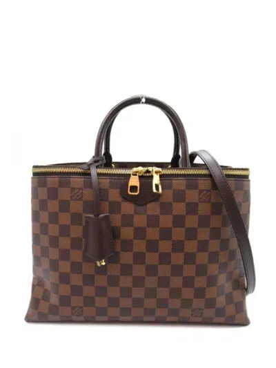 Pre-owned Louis Vuitton 2016 Brompton Shoulder Bag In Brown, Ebene