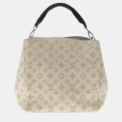 Pre-owned Louis Vuitton Beige/brown Mahina Babylone Pm