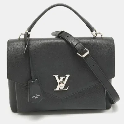 Pre-owned Louis Vuitton Black Leather Mylockme Satchel