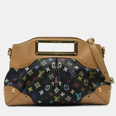 Pre-owned Louis Vuitton Black Monogram Multicolore Judy Mm