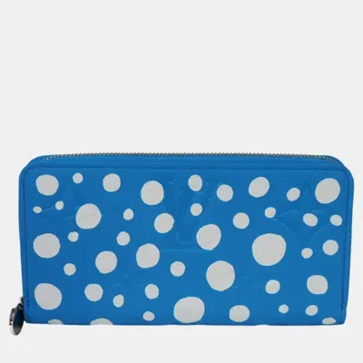 Pre-owned Louis Vuitton Blue Leather Infinity Dots Wallet