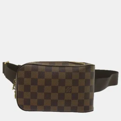 Pre-owned Louis Vuitton Brown Canvas Geronimos Shoulder Bag