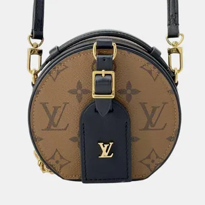 Pre-owned Louis Vuitton Brown Monogram Reverse Boite Chapeau Shoulder Bag